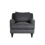 Mission armchair in Caviar