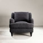 Mission armchair in Caviar
