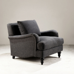 Block & Chisel grey upholstered armchair