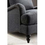 Mission armchair in Caviar