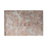 Block & Chisel brown leaf viscose rug