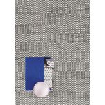 Block & Chisel white/black wool rug with white trim