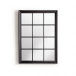 Black frame grid mirror 