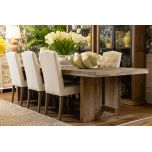 Elm wood dining table
