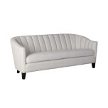 3 seater upholstered sofa upholstered in cream