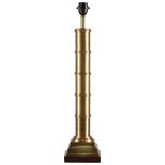 Block & Chisel brass and wood lampbase