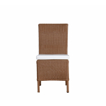 Rattan dining chair with seat cushion