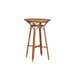 Block and chisel teak bar table