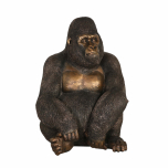 Bronze gorilla statue made from resin