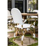 white pvc carver chair 