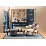 blue cotton rug naksha collection 