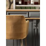 Sibley bar table in chimney sweep grey 