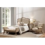 deep buttoned bedend with sides