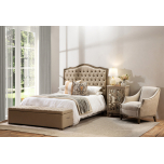 Margaret Headboard King size in stone neutral with tufted detail Château Collection 