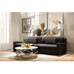 large 4 seater modern sofa in charcoal