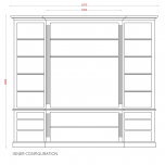 Block & Chisel weathered oak tv unit in antique white