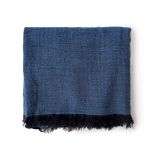 Two tone wool throw 