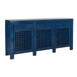 blue lacquered chinese sideboard