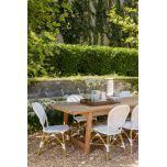 Block and chisel outdoor dining table 