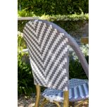 Grey and white Brioche outdoor chair 