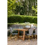 Block and chisel outdoor dining table 