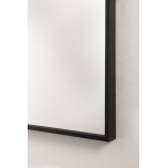 black framed arched mirror 