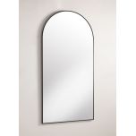 black framed arched mirror 