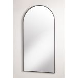 black framed arched mirror 