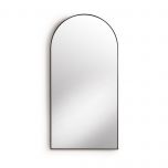 black framed arched mirror 