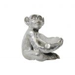 Block and chisel silver monkey bowl