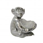 Block and chisel silver monkey bowl