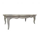 Block and chisel french style coffee table with drawer