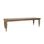 Block and chisel oak dining table