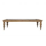 Block and chisel oak dining table