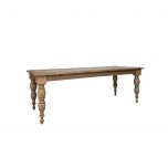 Block and chisel oak dining table