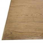 Block and chisel oak dining table