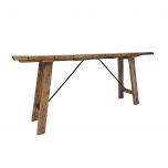 Block and chisel boatwood console table