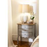 Block and chisel french style bedside table