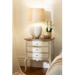 Block and chisel french style bedside table