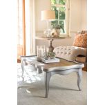 Block and chisel french style coffee table with drawer