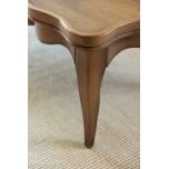 Block and chisel french style coffee table with drawer