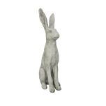 Block and chisel distressed ceramic bunny 