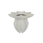 block and chisel white ceramic vase 