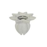 block and chisel white ceramic vase 