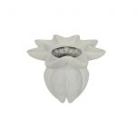 block and chisel white ceramic vase