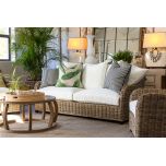 Block & Chisel cane outdoor 3 seater sofa