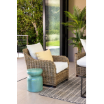 Block & Chisel cane patio chair
