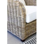 Block & Chisel cane outdoor 3 seater sofa