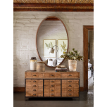 Block & Chisel rectangular reclaimed wood sideboard with iron legs