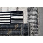 NAKSHA RUG BLACK AND WHITE STRIPE